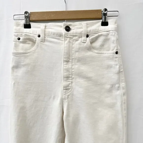 SLVRLAKE Beatnik Slim Fit High Rise Jeans White Wash Women's Size 27 - Picture 7 of 16